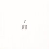 Clayre & Eef 73086 Papírové ubrousky Love White 33x33 cm 20 kusů
