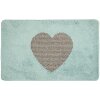 Clayre & Eef BM0008BL Koupelnová předložka s motivem srdce modrá 78x48 cm