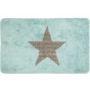 Clayre & Eef BM0010BL Koupelnová předložka Star Pattern Blue 78x48 cm