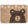 Clayre & Eef BM0018 Koupelnová předložka Bear Brown Beige 58x38 cm