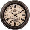 Clayre & Eef 6KL0828 Nástěnné hodiny ve vintage stylu Ø 31 cm / 1xAA