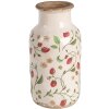 Clayre & Eef 6CE1933M Váza s jahodovým vzorem Ø 14x26 cm