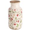 Clayre & Eef 6CE1933M Váza s jahodovým vzorem Ø 14x26 cm