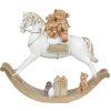 Clayre & Eef 6PR4921GG Dekorace houpací kůň 18x4x15 cm