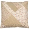 Clayre & Eef Q198.030 Povlak na polštářek Patchwork Beige Pink 50x50 cm