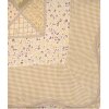 Clayre & Eef Q198.060 Přehoz na postel 180x250cm s povlakem na polštář Patchwork béžový