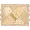 Clayre & Eef Q198.060 Přehoz na postel 180x250cm s povlakem na polštář Patchwork béžový