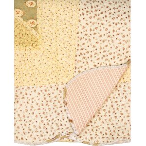 Clayre & Eef Q200.061 Přehoz na postel 230x250 cm 2x Povlak na polštář 50x70 cm Patchwork