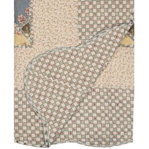 Clayre & Eef Q203.060 Přehoz na postel 180x250 cm s povlakem na polštář 50x70 cm Vintage