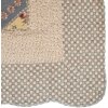 Clayre & Eef Q203.060 Přehoz na postel 180x250 cm s povlakem na polštář 50x70 cm Vintage