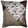 Clayre & Eef Q205.020 Povlak na polštář Patchwork Brown Beige 40x40 cm