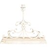 Clayre & Eef 6LMC0108 Stolní lampa vintage krémová 50x20x56 cm E27 max 60W