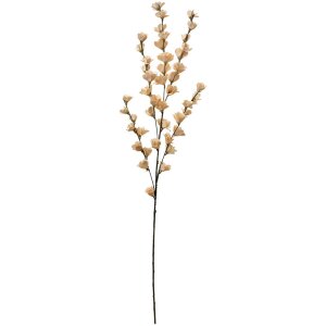 Clayre & Eef 5PL0115W Dekorativní větev s květy béžová 102 cm