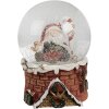 Clayre & Eef 65769 Sněhová koule Father Christmas s hudbou Ø 10x15 cm