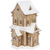Clayre & Eef 6PR3906GG LED dekorativní domeček vzhled perníku 28x21x37 cm