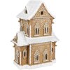 Clayre & Eef 6PR3906GG LED dekorativní domeček vzhled perníku 28x21x37 cm