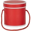 Clayre & Eef 66009R Dárková krabička kulatá červená Ø 12x12 cm Kartonová krabička s uchem pro přenášení