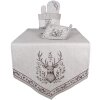 Clayre & Eef GTW45 Chňapka béžová hnědá bavlna 20x20 cm venkovský styl