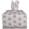 Clayre & Eef GTW45 Chňapka béžová hnědá bavlna 20x20 cm venkovský styl