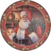 Clayre & Eef 65753 Prostírání 40 cm červené bílé s vánočním motivem ve venkovském stylu
