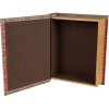 Clayre & Eef 65756 Sada úložných boxů červená bílá 3 velikosti Vánoce MDF