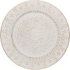 Clayre & Eef 65762 Prostírání Ø 33 cm Bílé zlato Venkovský styl Elegantní design