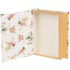 Clayre & Eef 66013W Box ve tvaru knihy bílý 17x14x5 cm romantický styl