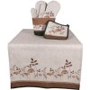 Clayre & Eef LFJ45 Chňapka béžová hnědá bavlna 20x20 cm