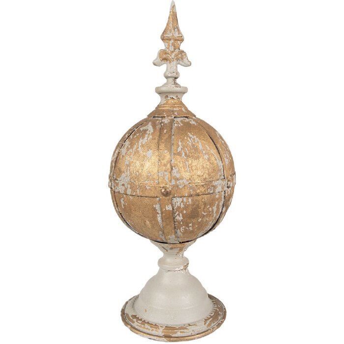 Clayre & Eef 6Y5584 Ozdoba Iron Brown-Gold Antique Ø 19x45 cm