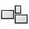 Deknudt S66KF2 Sada 3 dřevěných obrazových rámů Black Matt Modern Design