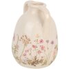 Clayre & Eef 6CE1947M Keramická váza béžovo-růžová Ø 14x18 cm Venkovský styl