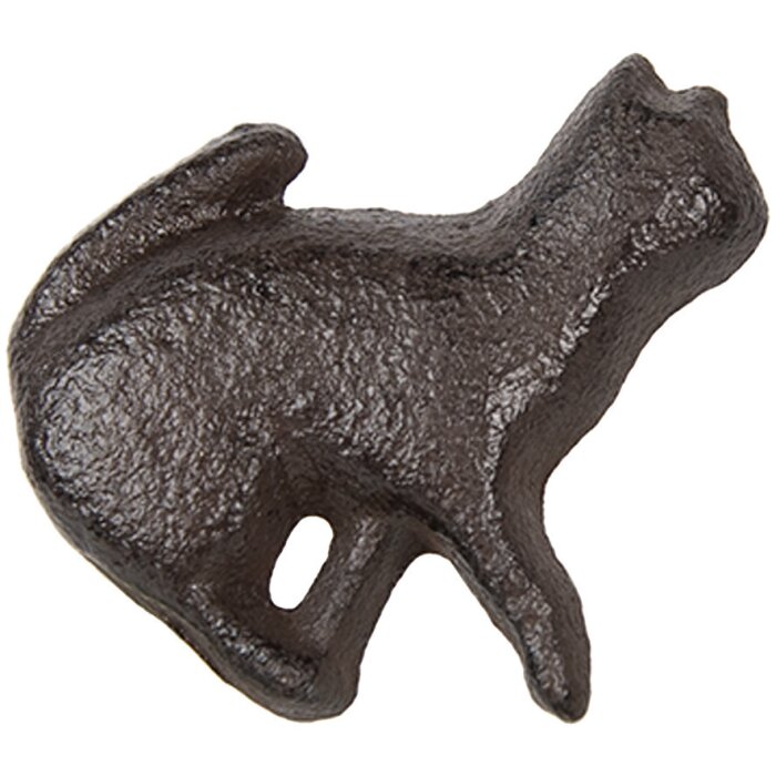 Clayre & Eef 6Y5644 Dveřní klika železná hnědá 5x3x5 cm