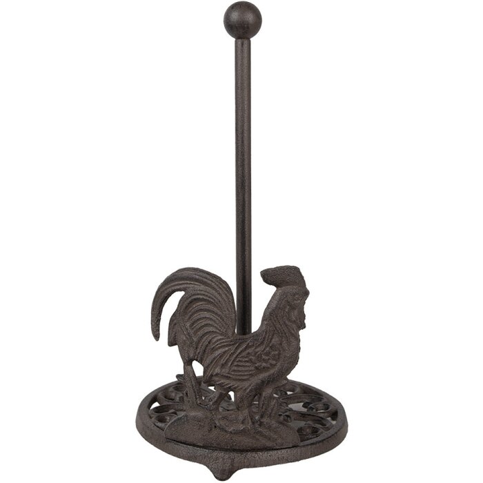Clayre & Eef 6Y5639 Kuchyňský držák na rohlíky Iron Brown Ø17x33 cm Venkovský styl