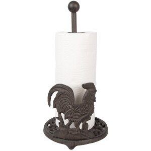 Clayre & Eef 6Y5639 Kuchyňský držák na rohlíky Iron Brown Ø17x33 cm Venkovský styl
