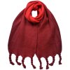 Juleeze JZSC0827BU Dámská šála Bordeaux 32x220 cm Syntetika