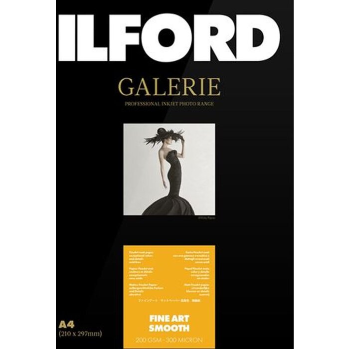 Ilford Gallery FineArt Smooth 200g 10x15cm 50 listů fotografického papíru