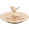 Clayre & Eef 6CE1949L Miska na krmení ptáků Ø 26x10 cm Keramické růže Vintage