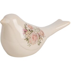 Clayre & Eef 6CE1951L Dekorace Bird Beige Rose...