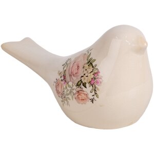 Clayre & Eef 6CE1951L Dekorace Bird Beige Rose...