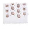 Ručník pro hosty Clayre & Eef CTGTW White Brown Deer Motif 40x66 cm Country Style