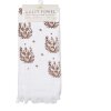 Ručník pro hosty Clayre & Eef CTGTW White Brown Deer Motif 40x66 cm Country Style