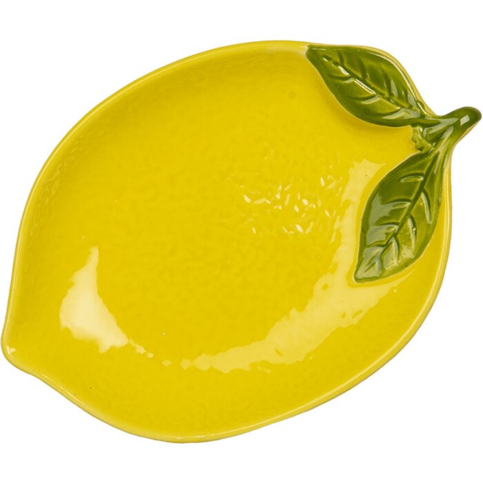 Clayre & Eef 6CEBO0084M Mísa na citrony 15x11x2 cm žlutá