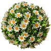 Clayre & Eef 6PL0324M Dekorativní koule z umělých květin kopretina Ø 22 cm