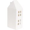 Clayre & Eef 6CE1792 LED dekorativní domeček porcelánový bílý 7x6x15 cm