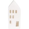 Clayre & Eef 6CE1793 Porcelánový LED domeček 7x6x15 cm bílý