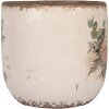 Clayre & Eef 6CE1981M Květináč keramický béžovo-růžový Ø 14x13 cm