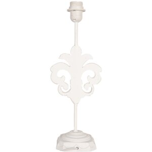 Clayre & Eef 6LMP796 Podstavec lampy dřevo bílý 17x13x44 cm E27 max 60W
