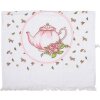 Ručník pro hosty Clayre & Eef CT031 White Pink Cotton 40x66 cm
