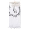 Ručník pro hosty Clayre & Eef CTLGC-1 White Black 40x66 cm Bavlna