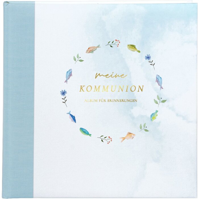 Goldbuch fotoalbum communion sky fish 25x25 cm 58 stran skelná vazba